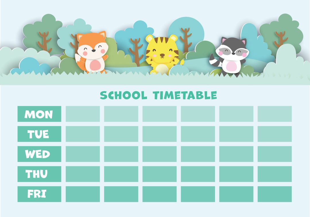 ตารางกิจกรรมสำหรับเด็ก